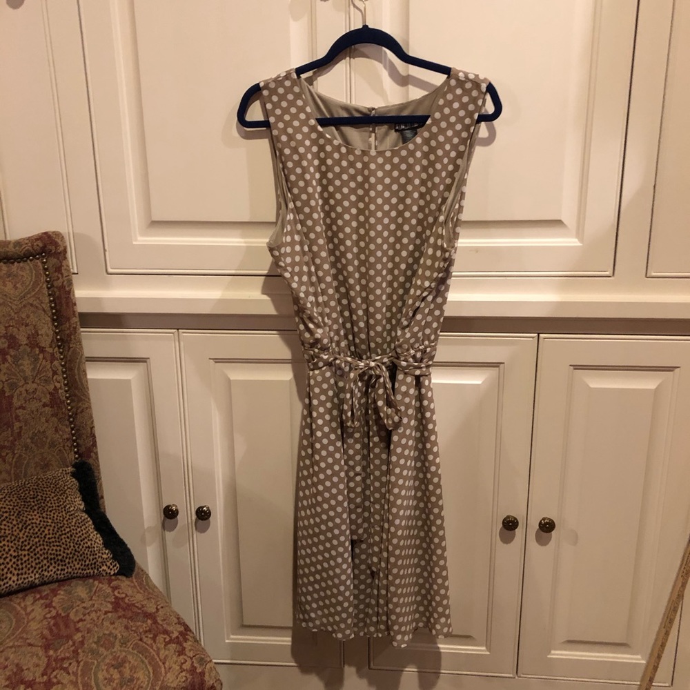 Sleeveless Dotted Dress, 2X